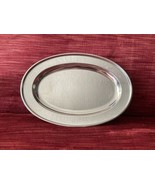 Stainless Steel Serving Platter/ Tray / Plate, 16” X 11” Oval Made In Ja... - £16.82 GBP