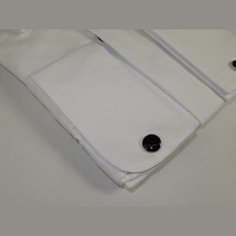 Men Tux Formal 100% Cotton Shirt MANSCHETT Turkey Slim Fit 305-01 White Wing tip image 4