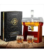Ncgds08 Home Bar Whiskey Bottle Decanter Aerator Set W Whiskey Glasses - £93.18 GBP