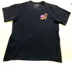 Alab Neon Psychedelic Mushroom Graphic Tee Neon Black Light Large Shirt - $11.40