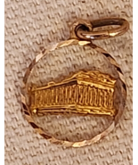 Vintage 14k Gold ROMAN COLISEUM Pendant or Charm - Rome - Italy - £142.63 GBP