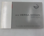 2015 Nissan Versa Sedan Owners Manual Handbook OEM M02B51025 - $14.84