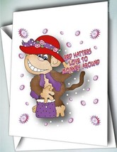 6 MONKEY AROUND cards w/ envelopes GREETING CARDS FOR RED HAT LADIES OF ... - £9.73 GBP