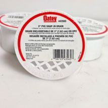 Oatey 3 in. Round Snap-In White PVC Shower Drain 43565 - £6.47 GBP