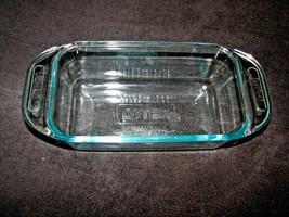 Vintage Pyrex loaf pan Bakeing Dish, casserole dish,  #2213 Blue Sapphire Tint - £17.45 GBP