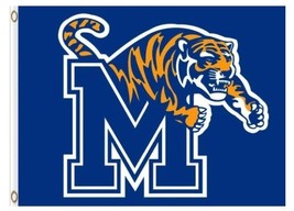 Memphis Tigers Hand Flag 3X5ft Banner Polyester with 2 Brass Grommets - £12.50 GBP