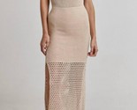 Lalavon Crochet Maxi Dress Rosette - $30.00