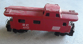 Vintage 1960s HO Scale Tyco Austria Red Penn Central 4751 Caboose Car - $16.83