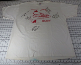 Vintage Signed Star Trek Con 2XL T-Shirt San Antonio TX Reeds Mallcon II *READ* - £31.35 GBP