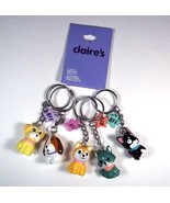 Claire's set of 5 BFF Puppies 3D keyring or bag clip NEW - $12.95