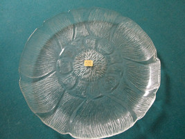 Vintage Arcoroc Fleur Pressed Glass Torte Plate, Fruit Bowls, Fish Plates Pick 1 - £20.56 GBP+