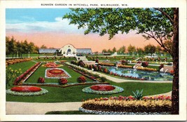 Sunken Garden in Mitchell Park Milwaukee WI Postcard PC90 - £3.97 GBP