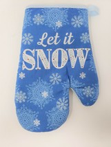 Mainstream Holiday Kitchen Oven Mitt - New - Let It Snow - $9.99