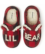 Dearfoams Kids Unisex Lil Bear Slippers Tartan Red Plaid ( 2-3 ) - $1,307.19 MXN
