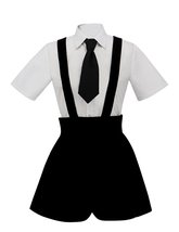 ZYHCOS White Shirt Suspender shorts Summer Uniform Cosplay Costume (Medium) - $39.19