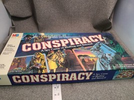 Vintage CONSPIRACY Board Game 1982 Milton Bradley Espionage Spy 100% COM... - $20.13