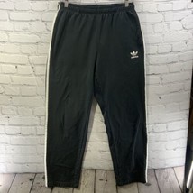 Adidas Black Pants Mens Sz M Athletic Stretch Waist  - $19.79