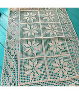 Vintage Table Runners 19&quot;x55&quot; Farmhouse Crochet Country Rustic Lace Tabl... - £15.52 GBP