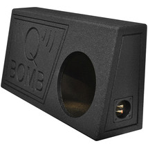 Qpower Single 10&quot; Truck Ported SPL Empty Woofer Box with Bed Liner Spray - $2,304.74 MXN