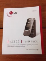 LG300 Cell Flip Phone 2007 User Guide Reference Manual Booklet English S... - £11.84 GBP
