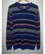 Public Opinion Mens Cotton Striped Crewneck Sweater XXLarge Multi Colore... - £19.77 GBP