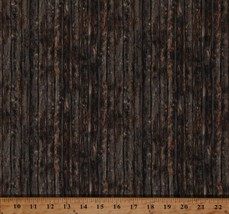 Cotton Wooden Planks Boards Timber Lumber Fabric Print by the Yard D487.69 - £10.25 GBP