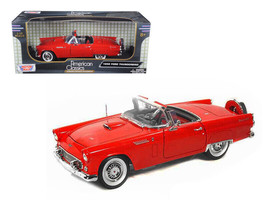 1956 Ford Thunderbird Red 1/18 Diecast Car Motormax - £47.05 GBP