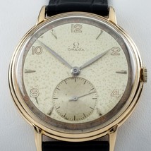 Omega Ω 18k Yellow Gold Men&#39;s Hand-Winding Watch Calibre 30T2PC 1940s - £2,207.08 GBP