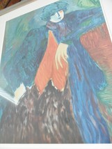Barbara A. Wood Artist Compatible with Proof large Lithograph &quot;Pensative Woman&quot;  - £488.34 GBP