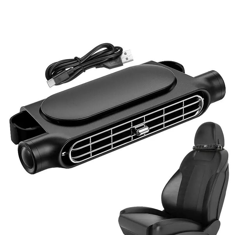 Backseat Cooling Vehicle Fans Electric Backseat Car Fan Adjustable 3 Wind Speeds - £11.39 GBP