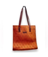 DOONEY &amp; BOURKE Burnt Orange &amp; Brown Monogram East/West Canvas Tote Bag - $54.45