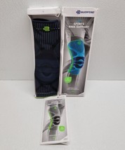 Bauerfeind Sports Knee Support Size Large 3D Airknit Black Blue New Open Box - £39.36 GBP