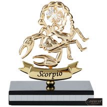 Matashi 24K Gold Plated Home Decor Zodiac Astrological Sign Scorpio Figurine - £22.29 GBP