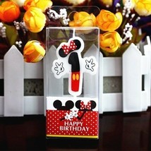 Minnie Mouse First Birthday Candle / Keepsake Topper  1-1/2&quot;X1-1/2&quot; USA ... - $4.95