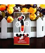 Minnie Mouse First Birthday Candle / Keepsake Topper  1-1/2&quot;X1-1/2&quot; USA ... - £3.89 GBP
