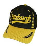 Pittsburgh Men&#39;s Summer Mesh Adjustable Baseball Cap (Black/Gold) - $20.35 CAD