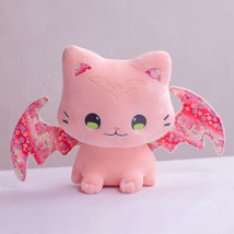 Pink Japanese Cherry Blossom Kimono Style Flying Wings Bat Plush Toy Stuffed Bat - £19.09 GBP