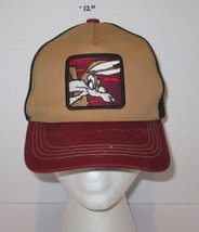 Wilee Coyote Red Tan black Trucker CAP HAT Snapback Adjustable Looney Tunes - $14.80