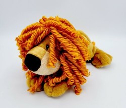 Aurora People Pals Jazzy the Lion 8&quot; Plush Toy with Orange Yarn Spiral C... - $19.79