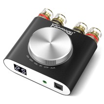 Optical/Aux/Bt Input, 100Wx2 Dual Channel Hifi Stereo Mini Speaker Amp, ... - £50.09 GBP