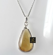 925 Silver Rutile Quartz Beautiful Handmade Pendant Fantastic Necklace Women - £30.07 GBP+