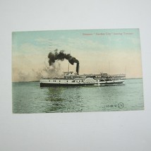 Ship Postcard Steamer Garden City Leaving Toronto Canada Steamship Antiq... - £7.96 GBP