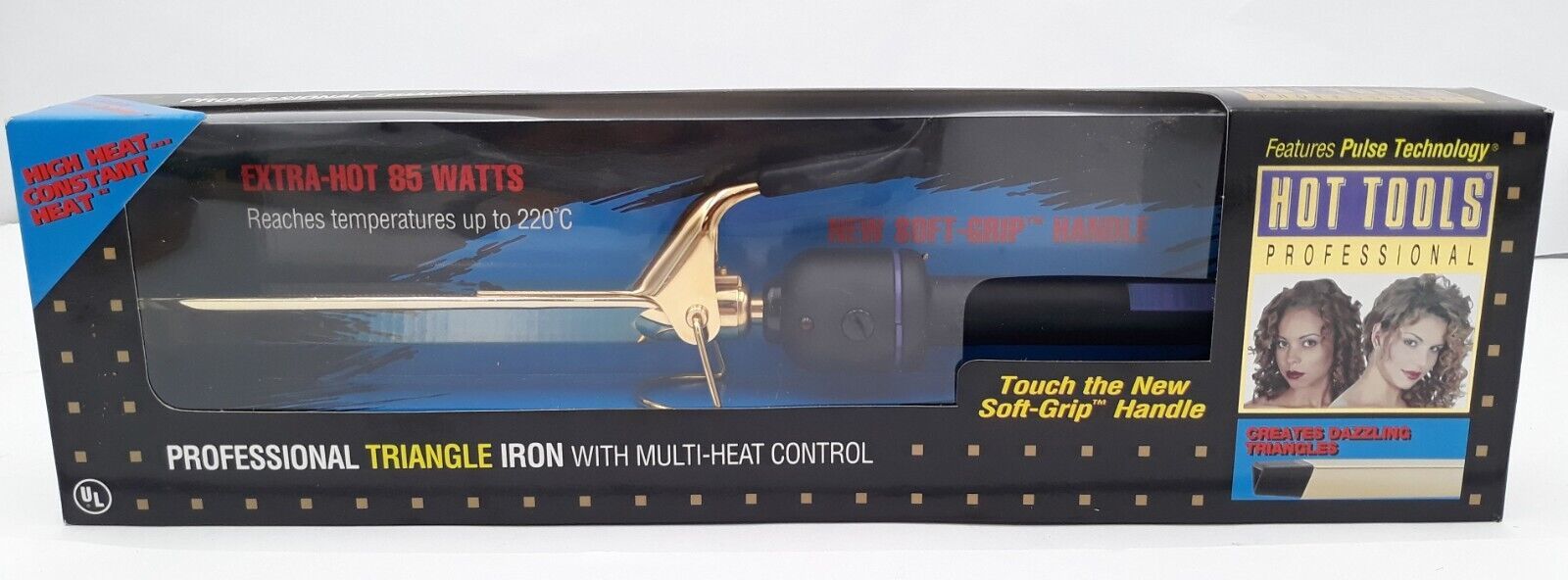 Primary image for Hot Tools Professional Triangle Iron 85 watts Model 1142R 24kt Gold Plated