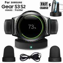 Wireless Charging Dock Cradle Charger Kit For Samsung Gear S3 Classic / Frontier - £15.97 GBP