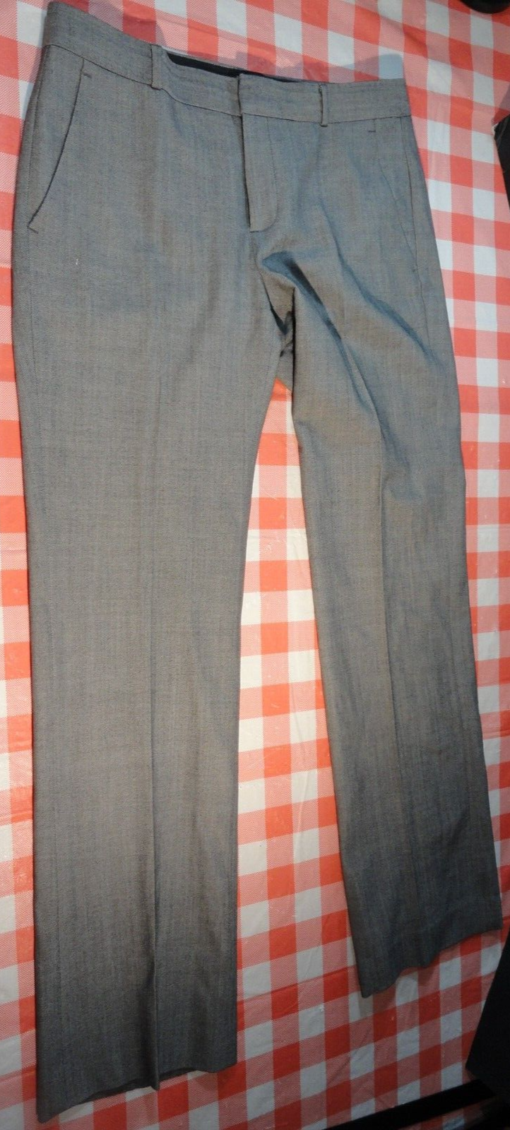 BANNANA REPUBLIC LOGAN FIT LIGHT GRAY MID RISE DRESS PANTS WOMENS SIZE 6... - $22.94