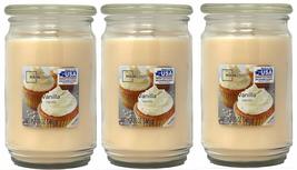 Mainstays 20oz Vanilla Scented Candles, 3-Pack - £38.88 GBP