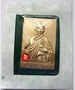 Vintage St. Jude Patron Saint Pray For Us Pocket Prayer Card W/ Medal - $13.55 CAD