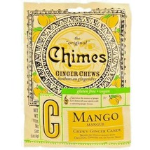 3 Bags, Chimes Mango Ginger Chews, 5 Oz (141.8g) - £23.12 GBP