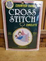 NEW Counted Thread Cross Stitch Circlets 3 3/4” Round “Angel” #331 &amp; 3.2... - $17.71