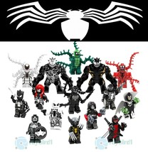 15Pcs Infect Venom Carnage Mania Riot X-23 Anti-Venom Marvel Comics Minifigures - £27.88 GBP